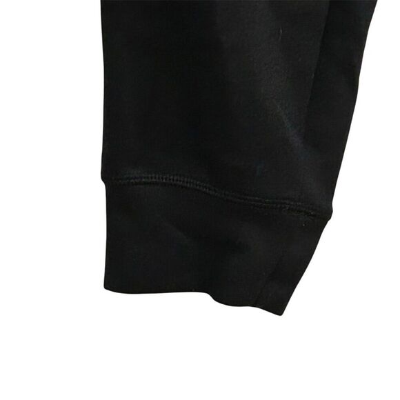 Mitre Men's Black Fleece Jogger Sweatpants Size L Casual Tapered Fit - Picture 2 of 12